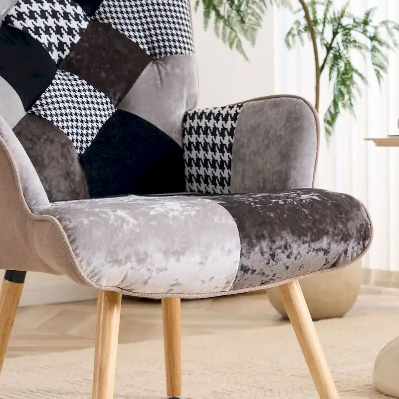 Fauteuil cabriolet d'appoint rembourré