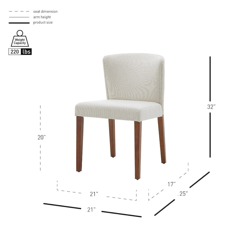 Chaise de salle à manger en tissu