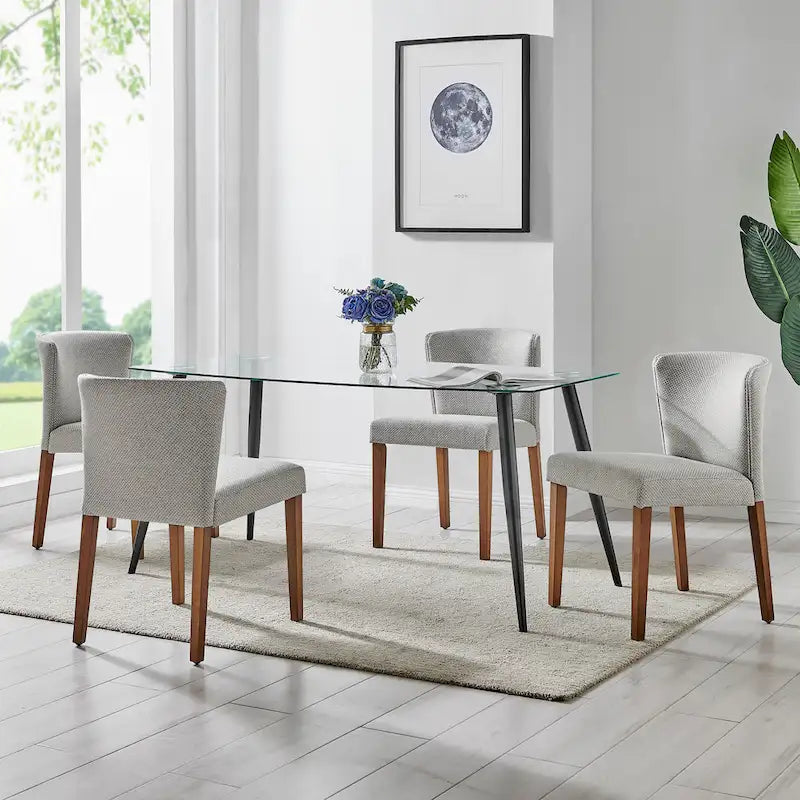 Chaise de salle à manger en tissu