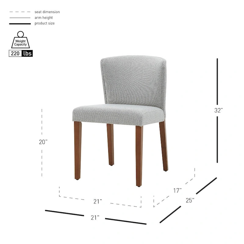 Chaise de salle à manger en tissu