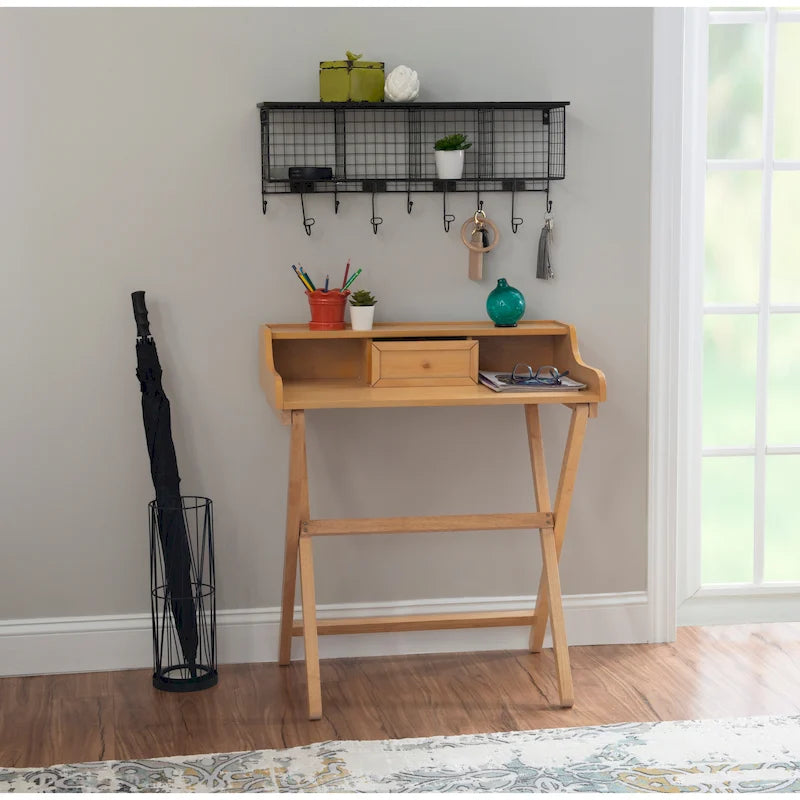 Bureau pliant en bois massif Clover