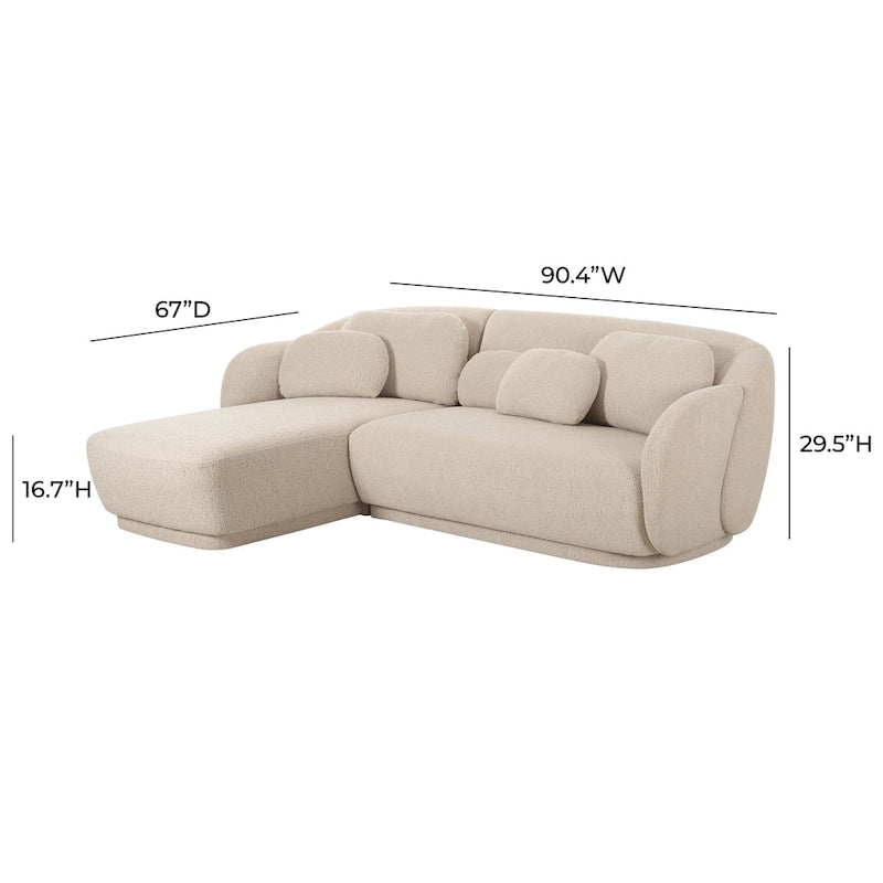 Fauteuil en velours couleur crème