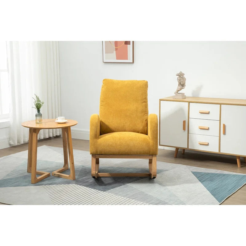 Fauteuil à bascule confortable pour salon