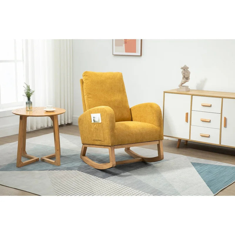 Fauteuil à bascule confortable pour salon