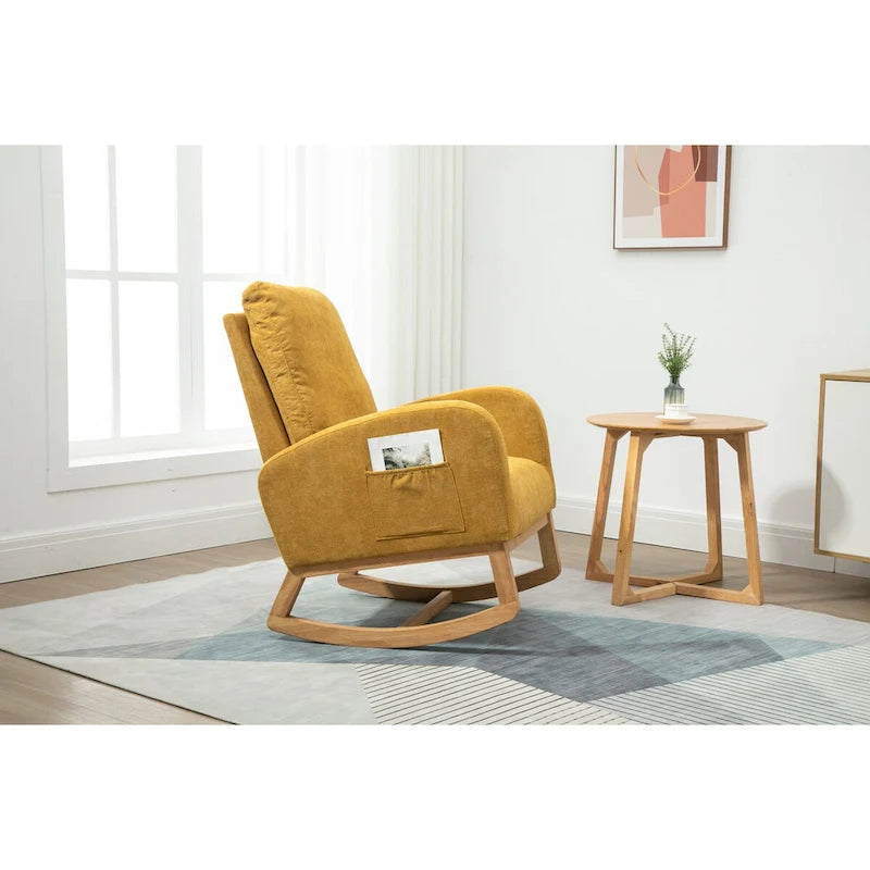 Fauteuil à bascule confortable pour salon