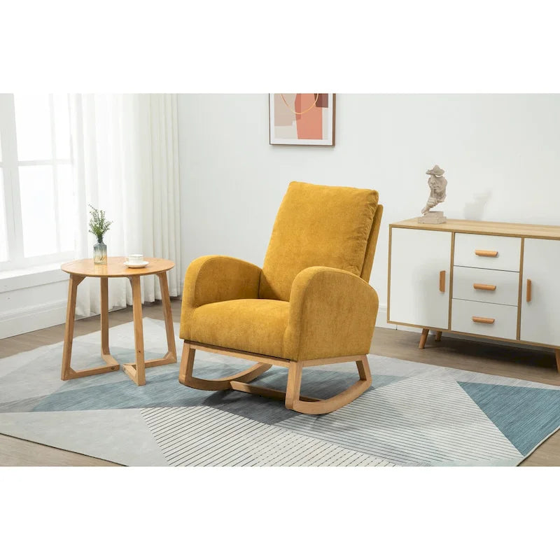 Fauteuil à bascule confortable pour salon