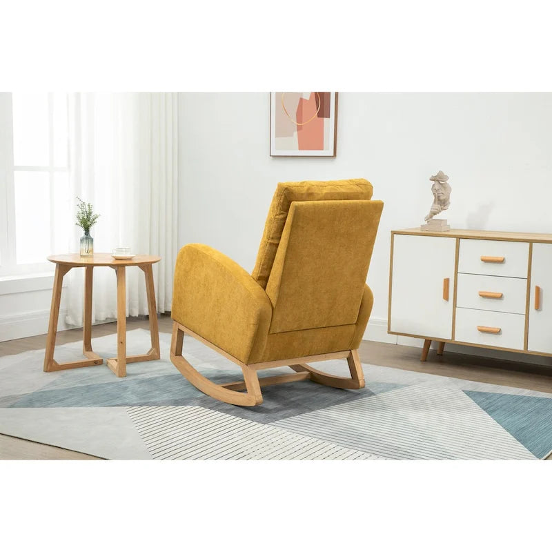 Fauteuil à bascule confortable pour salon
