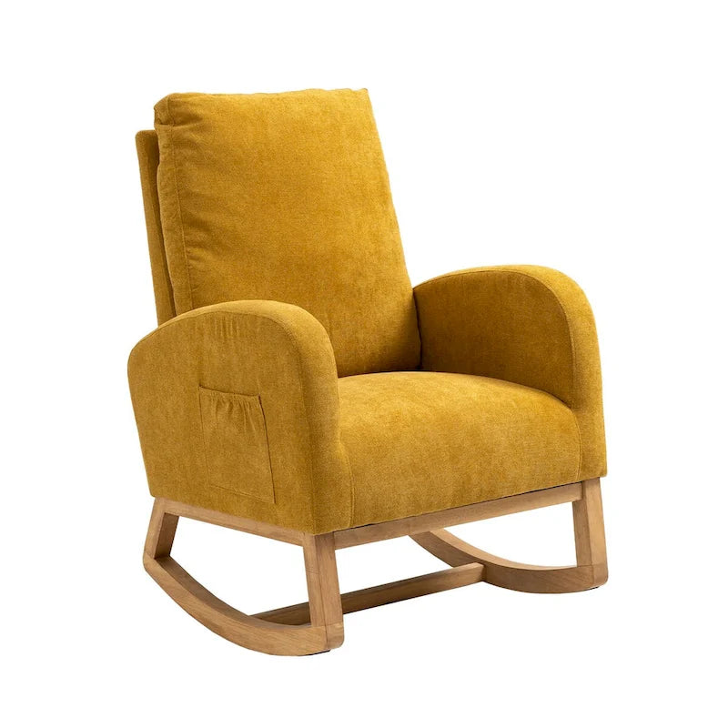 Fauteuil à bascule confortable pour salon