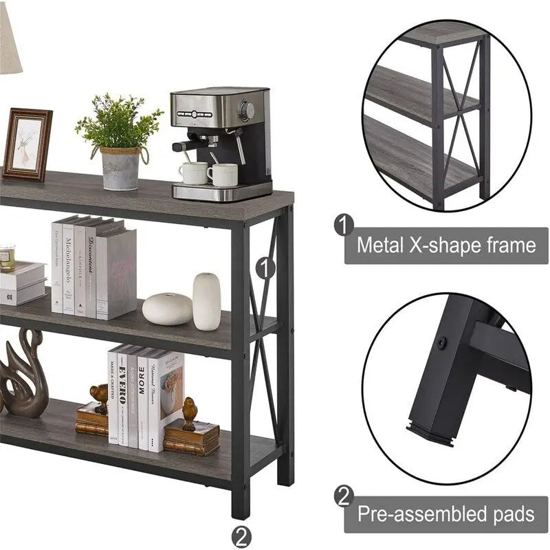 Table console de canapé industrielle