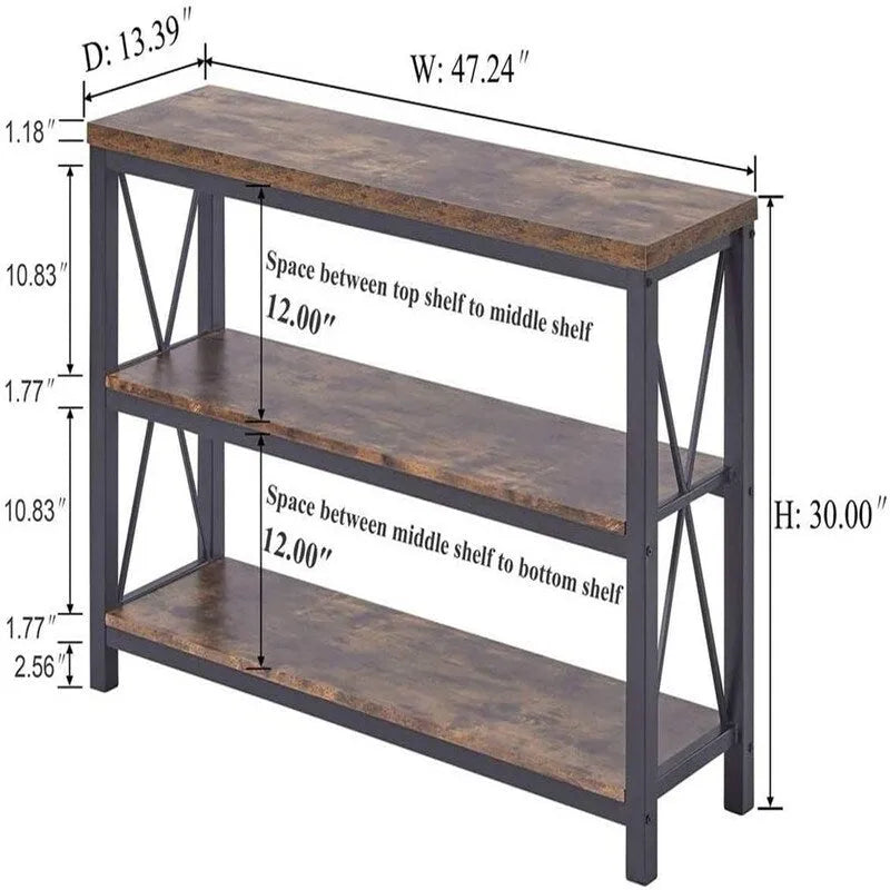 Table console de canapé industrielle