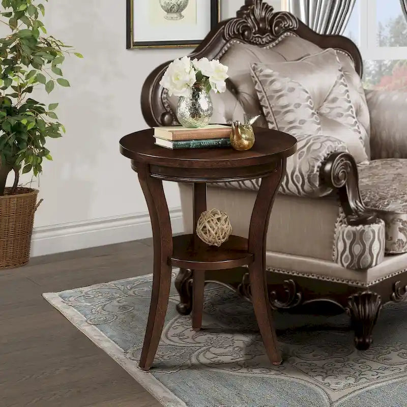 Table basse ronde en bois