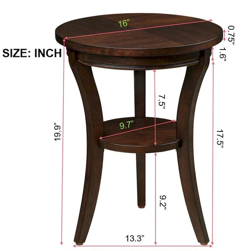 Table basse ronde en bois