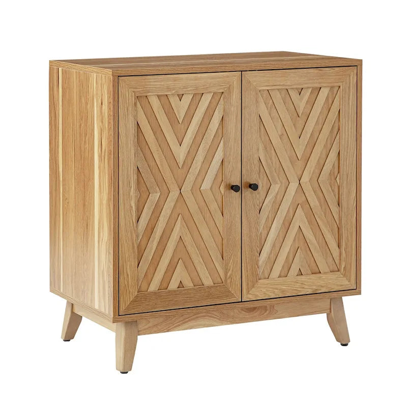 Meuble d'appoint deux portes style Mid-Century