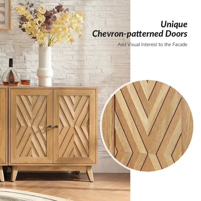 Meuble d'appoint deux portes style Mid-Century