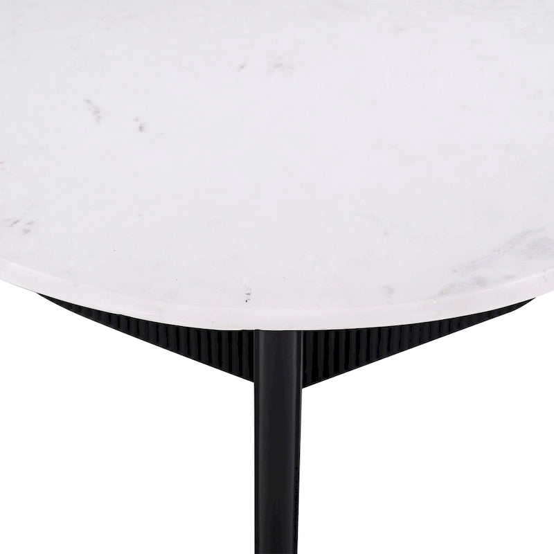 Table basse Mable avec piédestal et plateau