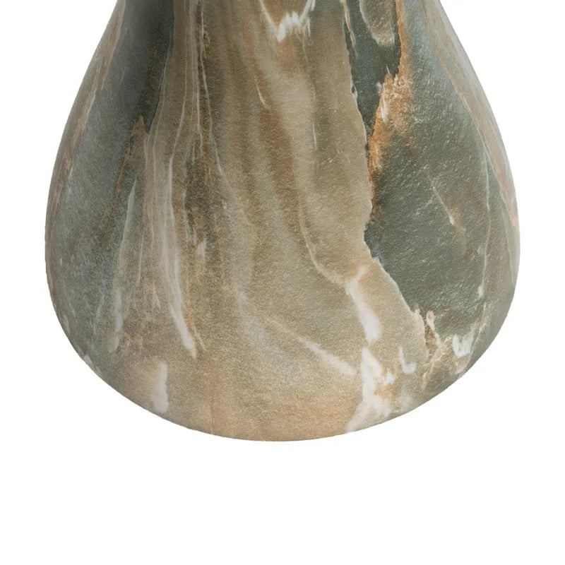 Table d'appoint en faux marbre élégante pour l'intérieur et l'extérieur