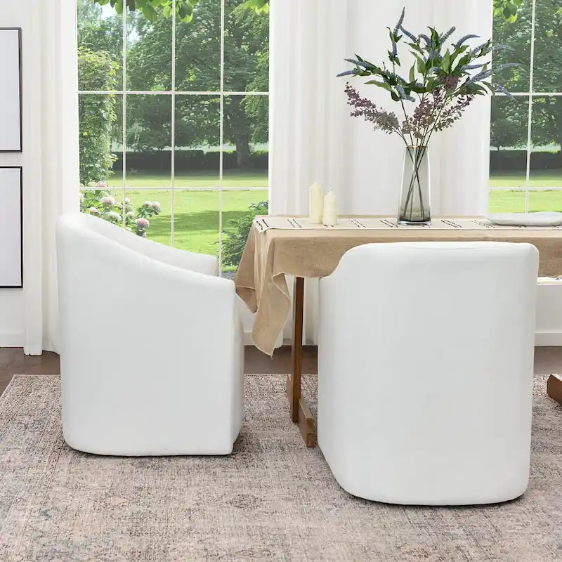 Fauteuil de salle à manger roulant en tissu haute performance