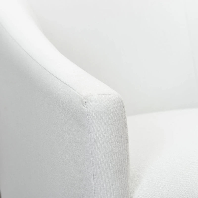 Fauteuil de salle à manger roulant en tissu haute performance