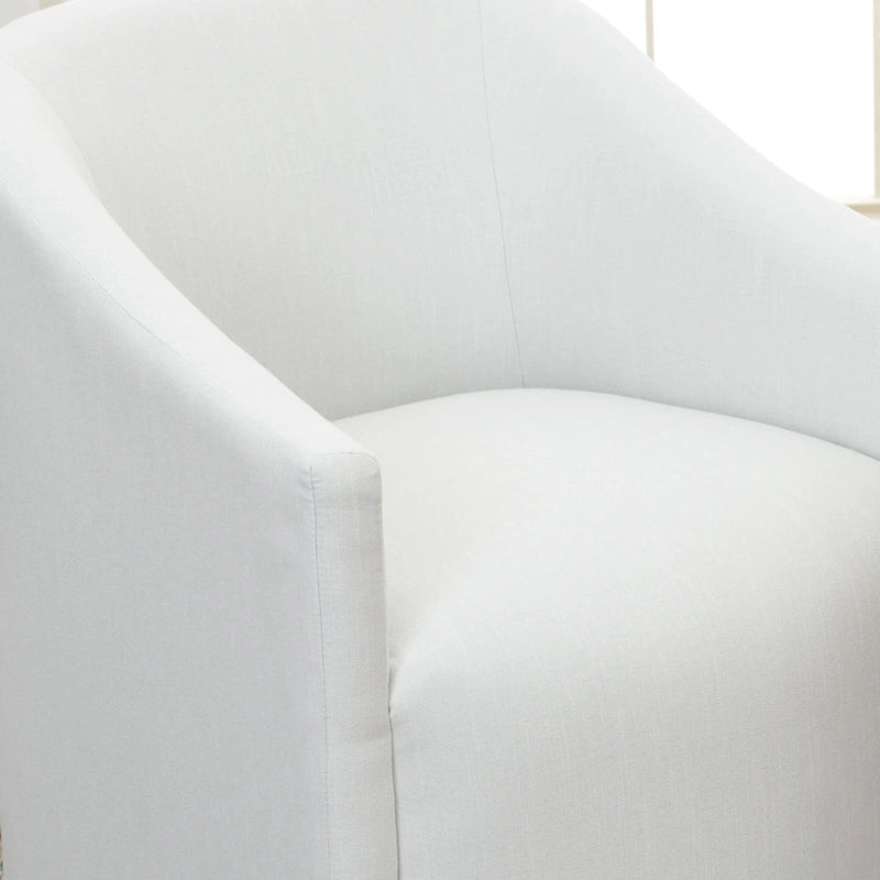 Fauteuil de salle à manger roulant en tissu haute performance