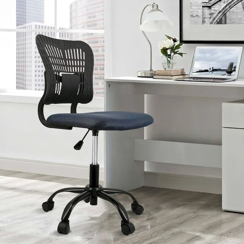 Chaise de bureau sans accoudoirs avec hauteur d'assise réglable