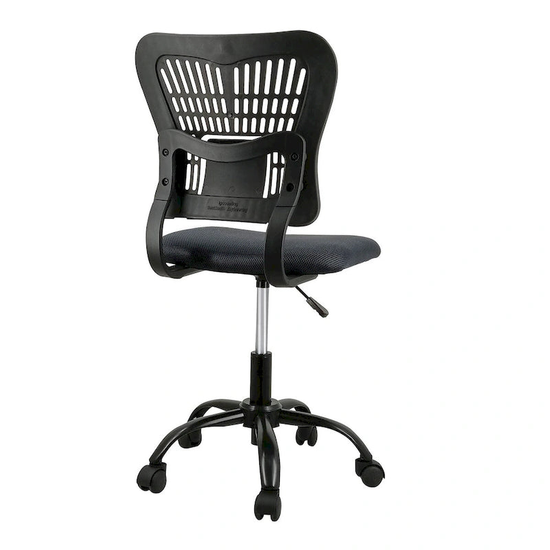Chaise de bureau sans accoudoirs avec hauteur d'assise réglable