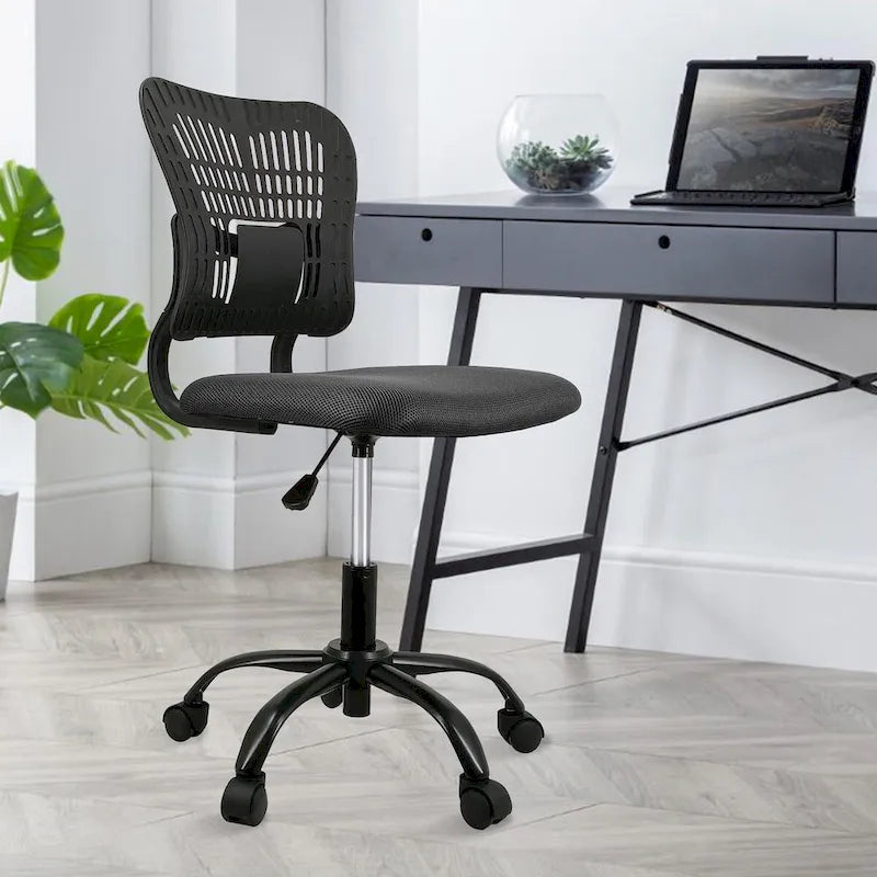 Chaise de bureau sans accoudoirs avec hauteur d'assise réglable