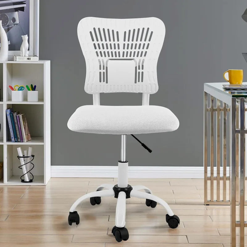 Chaise de bureau sans accoudoirs avec hauteur d'assise réglable